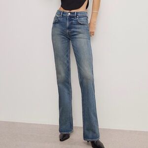 Good American Good Cowboy Bootcut Jeans Size 15 High Rise Stretch Denim NWOT